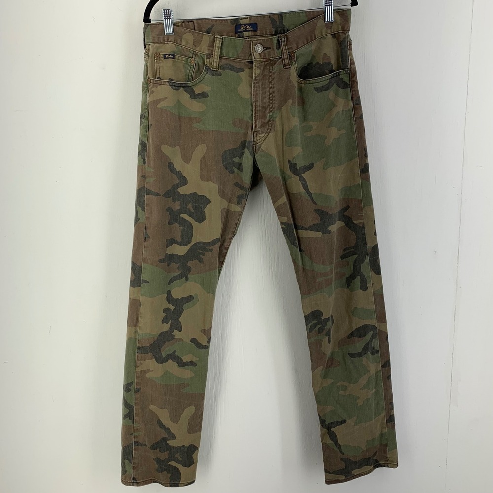 Polo Ralph Lauren Woodland Camo Relaxed Straight Pants 32x31 Streetwear Gorp